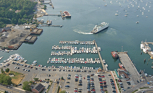 The moorings at port Jefferson