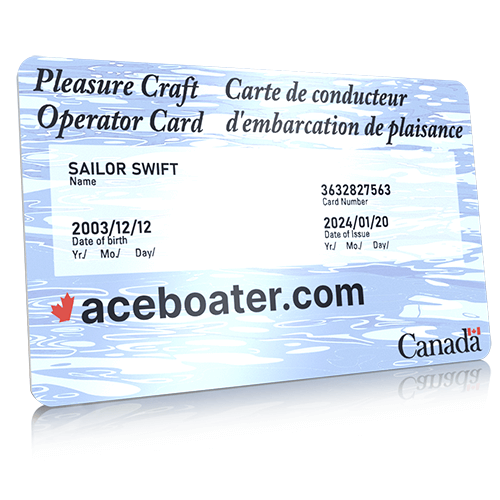 boating license card