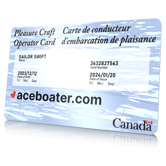 Canadian boating license