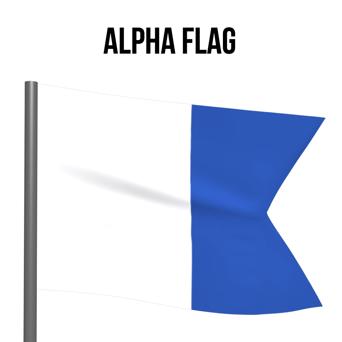 Diving buoy alpha flag diver down flag