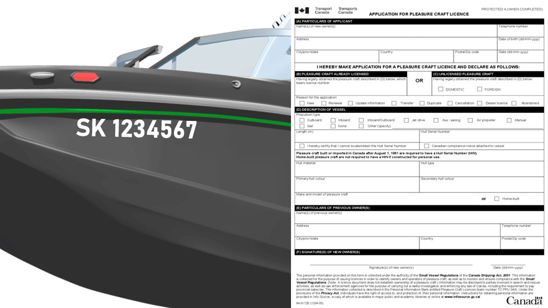 Boat registration in Saskatchewan