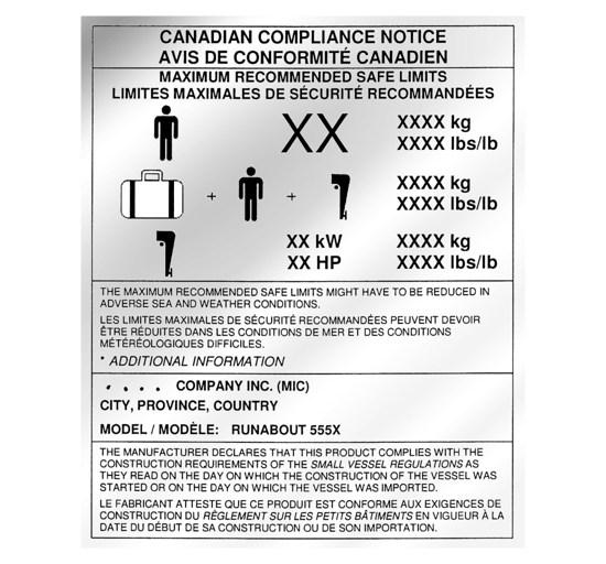 Compliance notice