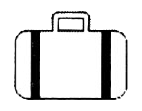 A suitcase symbol indicates the equipment weight.
