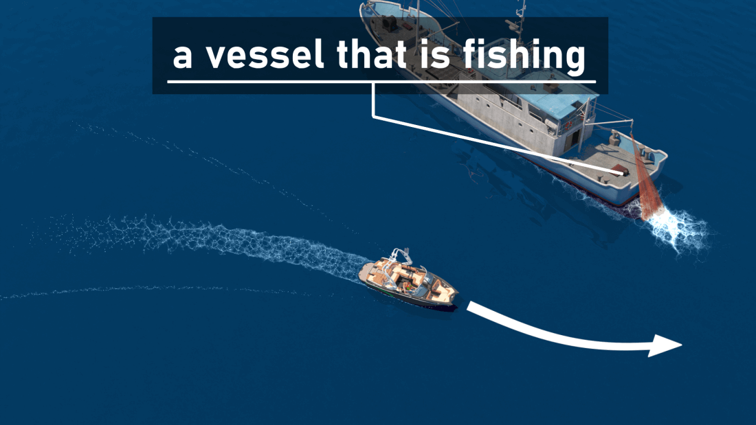 A power driven vessel underway must keep out of the way of a vessel engaged in fishing