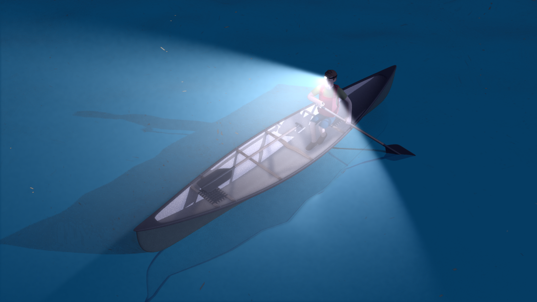 Navigation lights for kayak or canoe (human-powered vessels)