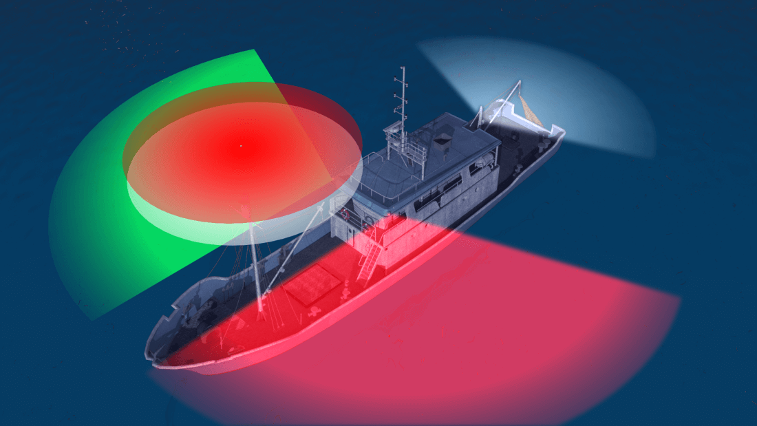 Boating at night Navigation lights to display in Canada