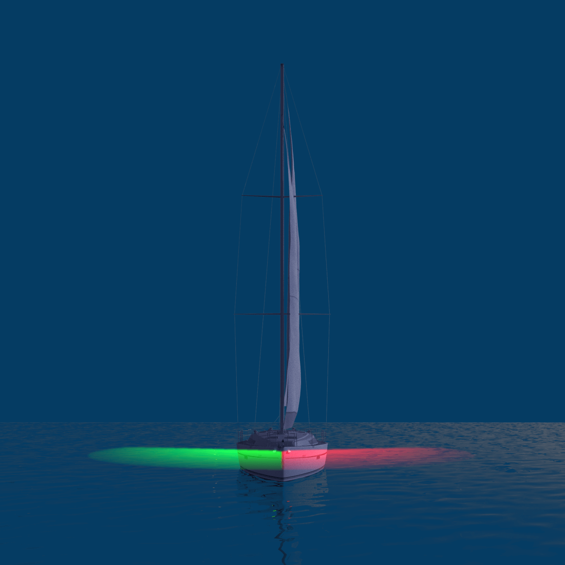 Boating at night Navigation lights to display in Canada