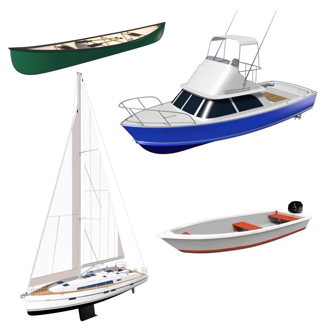 Parts Of A Boat (Ship) - Bow And Stern - Starboard And Port