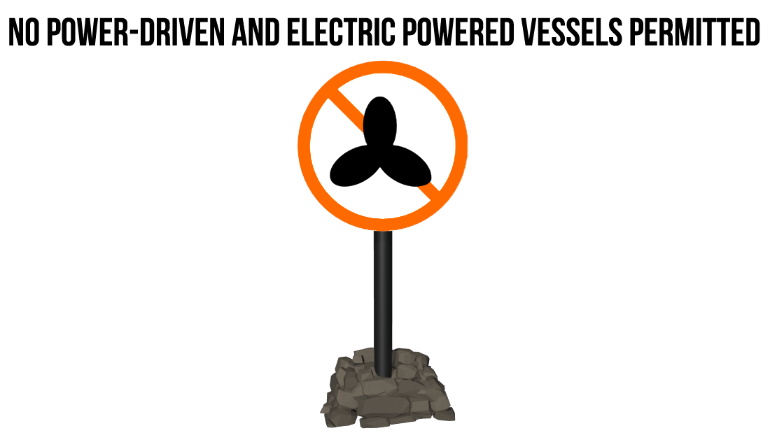 Boating restriction signs