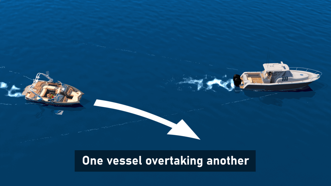 Overtaking another vessel