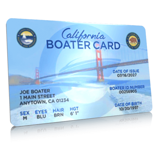 How much is a boating license in California?