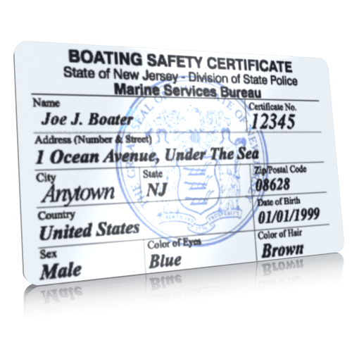 New Jersey inperson, proctored boating license exam