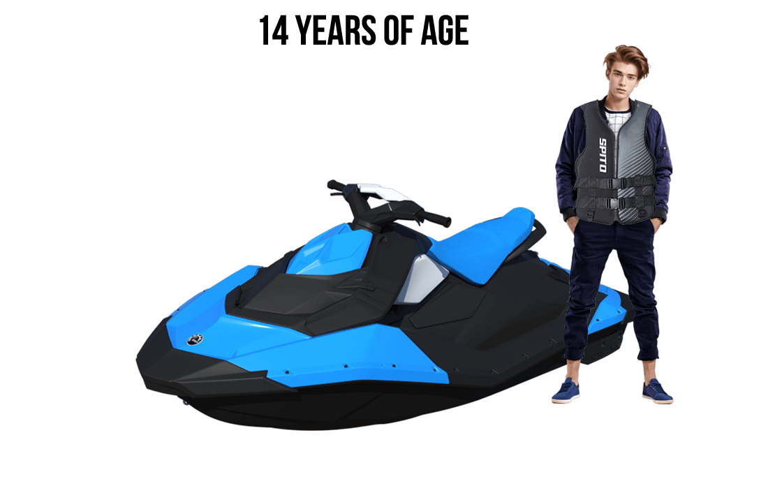 personal watercraft (PWCs) - No one under 14 years of age