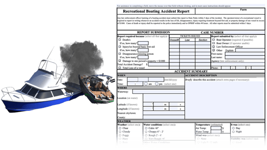 Reporting boating accidents 