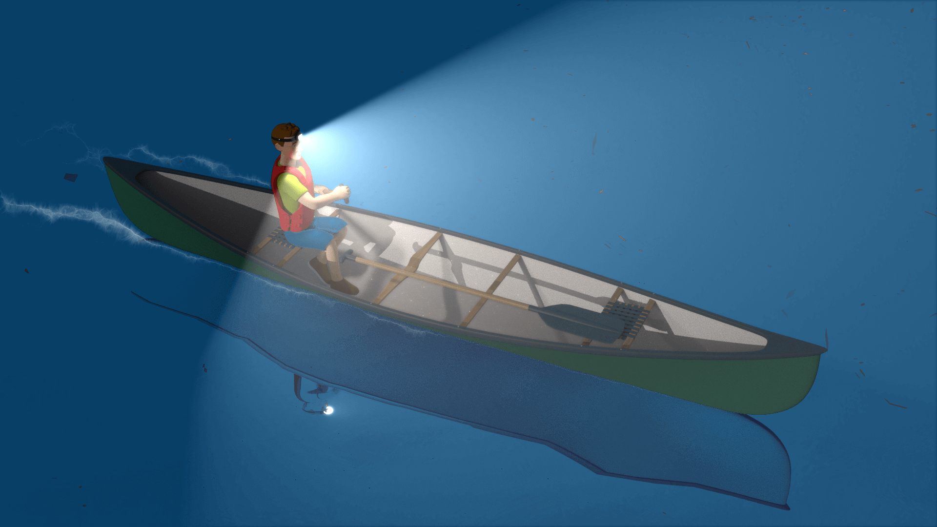 Kayaks and canoes navigation lights
