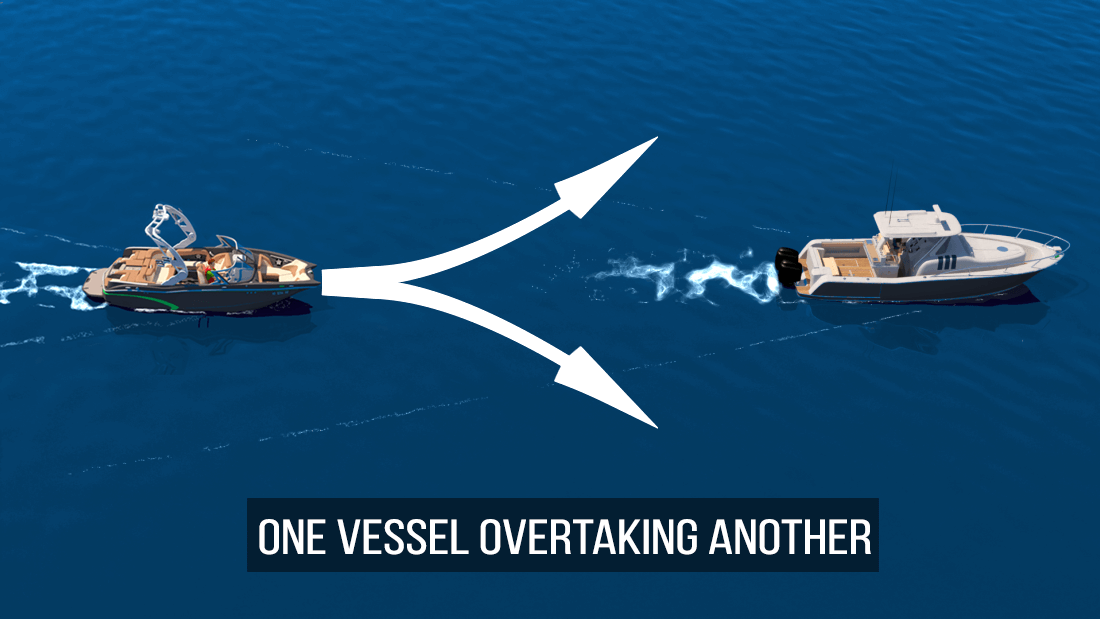 What must you do if you wish to overtake another vessel?