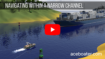 Navigating within a narrow channel