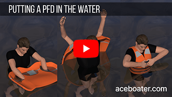 Putting a pfd in water