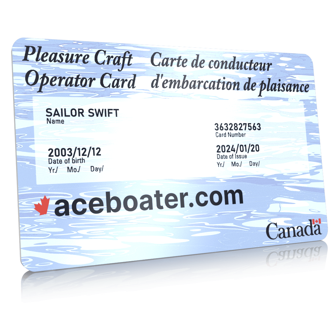 Official Alberta Boating License