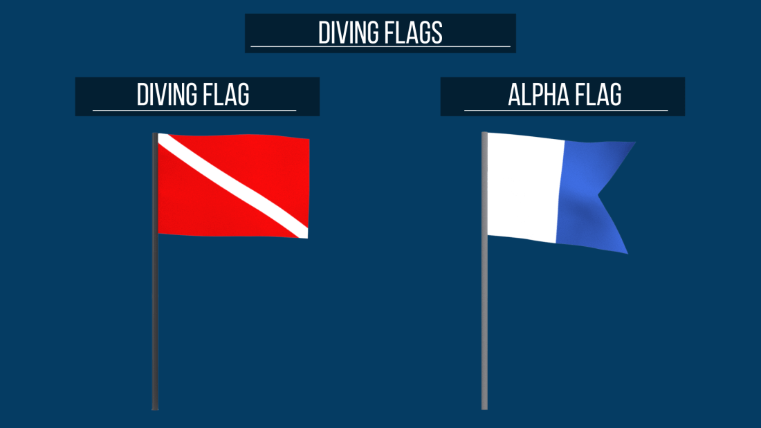 Diving Buoy Alpha Flag Diver down Flag