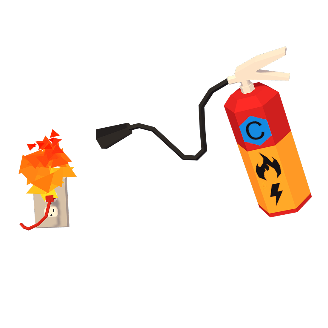 Class C fire extinguisher