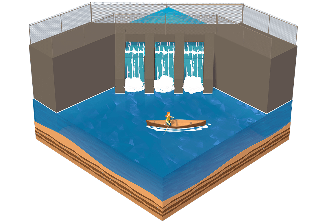 Comportamiento imprudente presas canoa